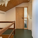 Türe aus Seekiefer und Lärche für Badezimmer